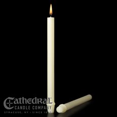 Long burn times and a clean flame from 100% beeswax candles 100% Beeswax Candles - 1-1/16" x 16-3/4"  SFE