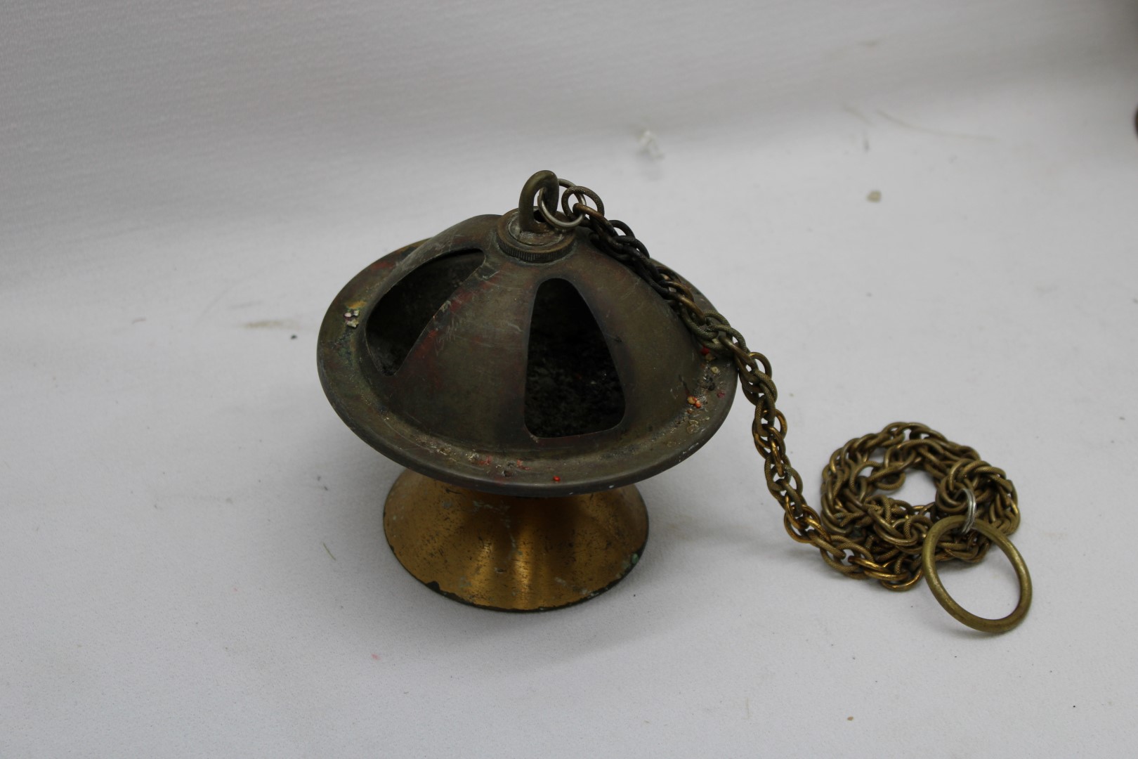 Antique Brass deals Censer Incense Burner Single Chain